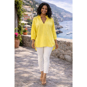 Crown & Ivy women's XL yellow Easter Spring